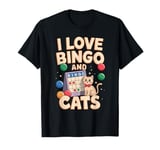 I Love Bingo And Cats T-Shirt