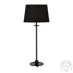 Anna Bordslampa Stor Svart/SvartOval Lampskärm 60cm