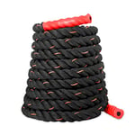 + SportPlus Battle Rope Fitness Rope for CrossFit, Strength and Endurance Training and Muscle Building (Battle Rope - 12 m, Red)