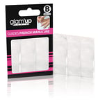 Glam’Up Paris - Tip Guides Auto-Adhésifs pour French Manucure - Autocollants de Manucure en Forme de Demi-Lune pour French Manucure - N°157 - Blanc