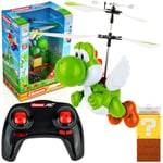 Carrera RC Super Mario™ - Hélicoptère électrique télécommandé Flying Yoshi I pour les enfants de 8 ans et plus, y compris la télécommande et les batteries Je joue pour enfants et adultes, pour intérieur et extérieur