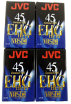 Lot De 4 Cassette JVC EC-45 EHG VHS C Pal Secam Video Neuf Envoi rapide et suivi