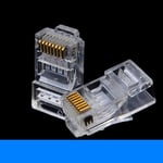 Durable Gigabit Network Cable Modular Plug Adapters  Solid Wire Standard Cord