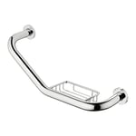 Ideal Standard IOM Grab Rail And Soap Basket, Chrome, A9114AA