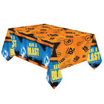 Amscan 9903924 - Nappe Nerf, dimensions 120 x 180 cm, plastique, imperméable, Have a Blast, chiffres, anniversaire, fête d'enfants, fête à thème