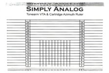 Simply Analog VTA och Azimuth ruler