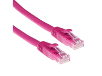 Act Pink 15 Meter U/Utp Cat6a Patch Cable Snagless With Rj45 Connectors. Cat6a U/Utp Snagless Pk 15.00M (Ib2415)