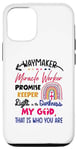 iPhone 12/12 Pro Kids Waymaker Miracle Worker Rainbow Boho Christian Case