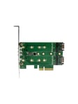 3PT M.2 SSD Adapter Card - 1x PCIe (NVMe) 2x SATA M.2 PCIe 3.0