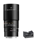 TTArtisan 100mm F2.8 Macro 2x Metal Bodied Lens with Cold Shoe Mount Compatible with Leica/Panasonic/Sigma L Mount - Black