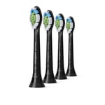 Philips Sonicare Optimal White Tandbortshuvud Svart Tandborsthuvuden 4-pack