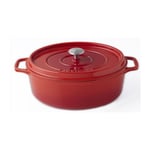 INVICTA Cocotte ovale - Ø 29 cm - Rubis - Tous feux dont induction