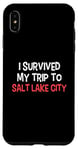 Coque pour iPhone XS Max T-shirt « I Survived My Trip To Salt Lake City »