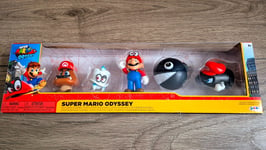 Super Mario Odyssey Figures 5-Pack New And Sealed Jakks 2.5" Mario