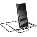 For Huawei P30 Pro phone case with lanyard cord Case TPU chain Black