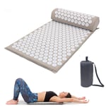 Dr. Li Point d'acupuncture pour Tapis et Coussins d'acupuncture, Tapis d'acupuncture pour Massage Bien-être Détente et relâchement des tensions Détente Musculaire Relance après Le Sport (Gris)