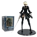 Anime NieR 2b YoRHa Kvinna Phicen Action PVC-figur Svart