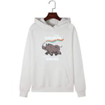 3DWY Sweatshirts Women 2019 Long Sleeve Rainbow Animal Print Rhinoceros Winter Hoodie Warm Polerones Cute Woman Hoodies