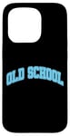 Coque pour iPhone 15 Pro Graphique bleu Old School Blue Graphic