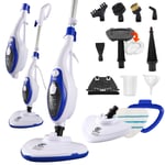 SUPERLEX 15-in-1 Steam Mop Floor Cleaner Upright Handheld Steamer Carpet Window