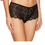 Wacoal Lace Impression Black Boyshorts Small 10 Shorts underwear knickers sheer