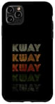 Coque pour iPhone 11 Pro Max T-shirt Kway Love Heart style grunge vintage noir Kway