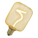 LED Lampa E27 Filament Spiral Square Guld 170lm DIM 3,5W/818