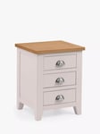 Julian Bowen Richmond 3 Drawer Bedside Table, Grey