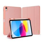 DUX DUCIS Domo Series fodral iPad 10.9" (2022, 10:e gen), rosa rosa