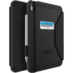 Coque OtterBox Defender Folio pour Apple iPad 10th gen, Protection Folio Antichoc et Ultra-Robuste avec Protecteur d'écran intégré, 2X testé Selon la Norme Militaire, Noir, Livré sans Emballage