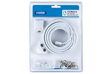 STATUS TV Aerial Cable Extension Kit | White 15m TV Cable | Extension Lead | S15MTVAEKX12