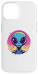 Coque pour iPhone 14 Alien Pop Art Extraterrestre Visage