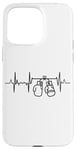 Coque pour iPhone 15 Pro Max Tenue d'entraînement de boxe Boxer Heartbeat Heartline ECG