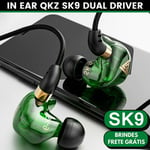 QKZ SK9 Super Bass Casque Hi-Fi Stéréo Filaire Casque avec Micro Retour du Son Musique Casque Sport Casque Gaming Casque