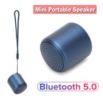 Mini Wireless BT5.0 Portable Speaker Outdoor Subwoofer Loudspeaker Box USB Blue