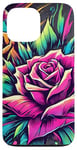 iPhone 13 Pro Max Floral Rose Botanical Art, Vibrant Street Style, Love Roses Case