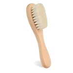 Aolso Brosse cheveux bebe brosse, à cheveux Poils de chèvre doux Premium Brosse à bébé en bois pour Cradle Cap, garçons et filles, Brosse cheveux bebe pour enfant et nouveau-né, Baby Shower Cadeau