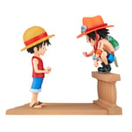 Banpresto Figurine d'action Monkey D. Luffy & Portgas D. Ace One Piece - World Collectable Log Stories 8 cm Multicolore BP89475P