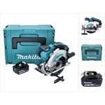 Dss 610 M1J Scie circulaire 18 v 165 mm + 1x batterie 4,0 Ah + Makpac - sans chargeur - Makita