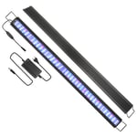 Tolletour - 45W Aquarium led avec minuterie coquillage décoration rvb étanche. 107-130cm