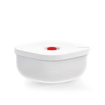 Guzzini - Save IT Shallow Vacuum Container (M) - White, 16,3x16,3xh8 cm - 975 cc