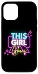 iPhone 12/12 Pro This Girl Glows For Kids Tie Dye Bright Colors 80's and 90's Case