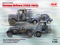 German Drivers (1939-1945) (4 Figurines) (100% New Moules ) 1:3 5 Plastic Model