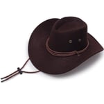 Hatut Matkalippikset Naisten Miesten Lippikset Hatut Western Cowboy Mokka Vintage Cowgirl Cowboys Unisex Hatut Aurinkosuojavoide Huopa Jazz Cap Bone