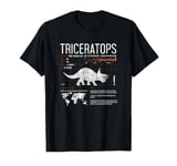 Triceratops Dinosaur Fun Facts T Shirt - Science Mens Kids T-Shirt