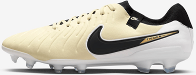 Nike Firm-ground Low-top Football Boot Tiempo Legend 10 Pro Jalkapallokengät LEMONADE/METALLIC GOLD COIN/BLACK