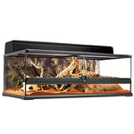 Exoterra Terrarium en Verre pour Reptiles et Amphibiens 90 x 45 x 30 cm