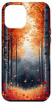 Coque pour iPhone 12 Pro Max Automne Bois Forêt Feuilles Nature Faune