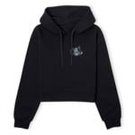 Tribes of Midgard Maniklo Pocket Women's Cropped Hoodie - Black - XS - Noir