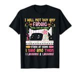 Quilting Knitting Crochet Sewing Machine Fabric Crafting T-Shirt